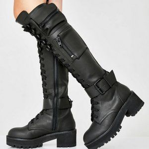 Obsidian Combat Boots